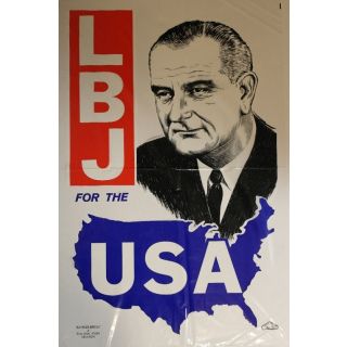 LBJ For The USA Poster