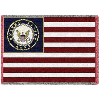 Navy flag throw blanket gift