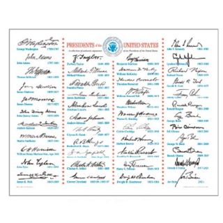 Americana Patriotic Parchments Freedom Series 20" x 16" Presidential Signatures  (100)