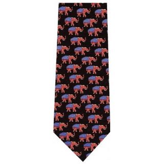 Republican Elephant Logo Tie