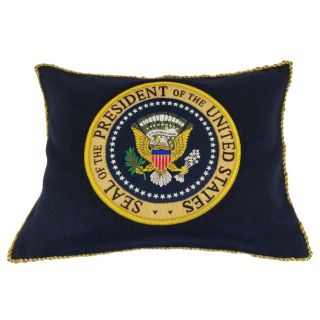 Presidential Seal Throw Pillow With Metallic Threads - Great Accent Decor Gift Item